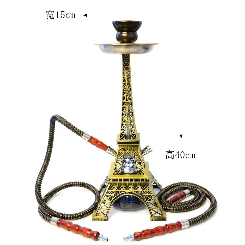Double Hookah Pipe In The Shape Of The Eiffel Tower