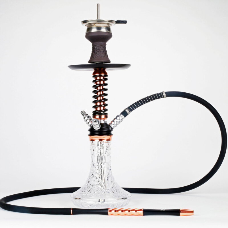 arabian black mud ceramic hookah