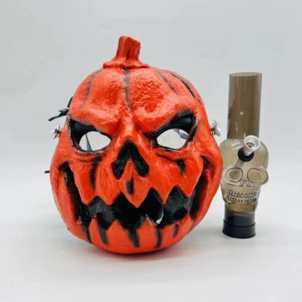 Cool Pumpkin Head Silicone Gas Mask Bong