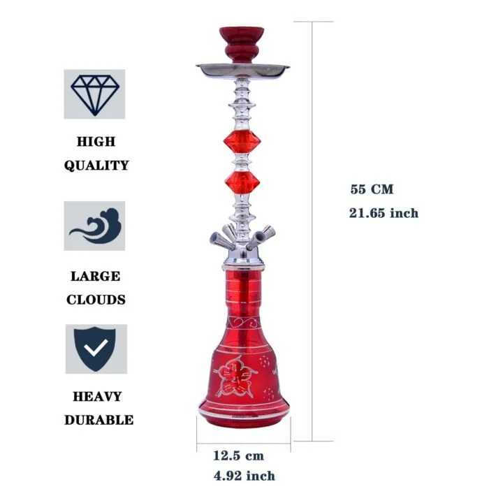 4 Hoses Glass Hookah Pipe Wholesale