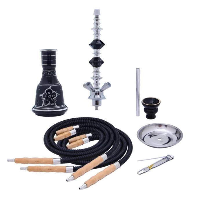 4 Hoses Glass Hookah Pipe Wholesale