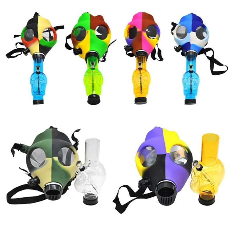 Colorful Silicone Gas Mask Bong