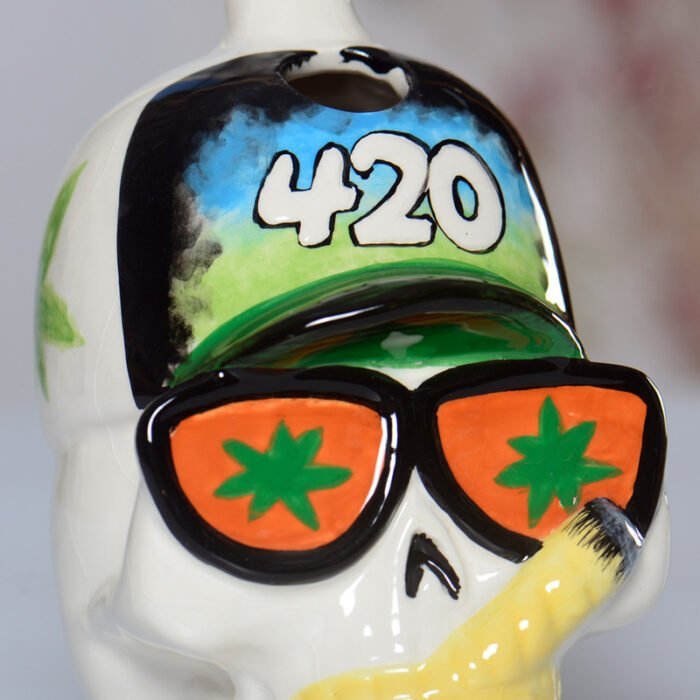 3D Skull Narghilè in ceramica Mini all'ingrosso