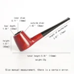 Red Handmade Volcanic Tobacco Pipe