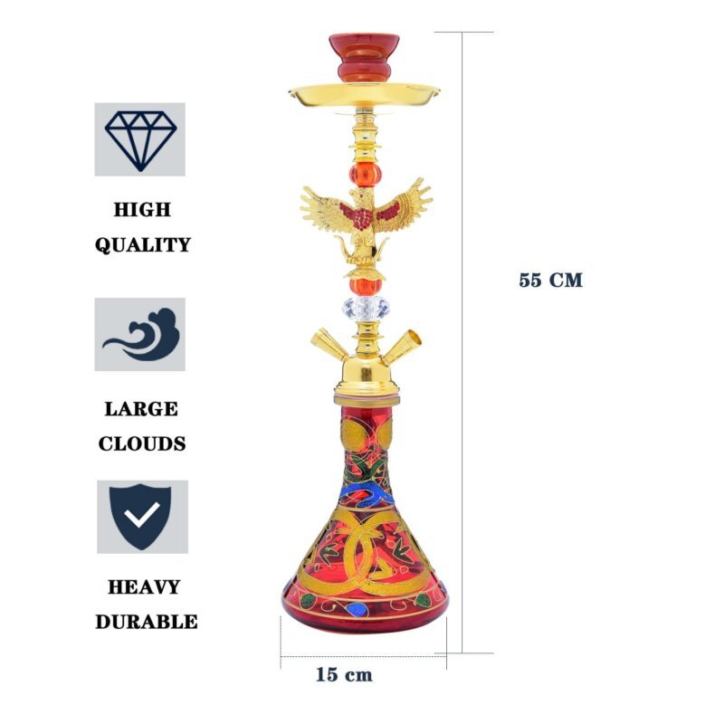 Egyptian Retro Style 2 Hose Hookah Wholesale