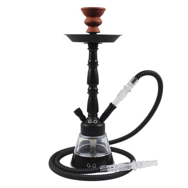 Black Metal Trim Middle Eastern Hookah Wholesale
