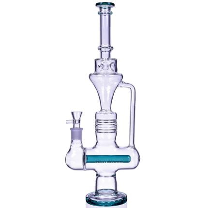 Clear Glass Bong With Multi-Chamber Filtration