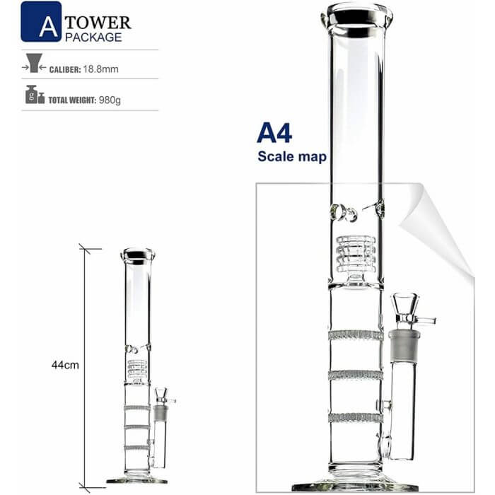 Four-Layer Filter Glass Bongs