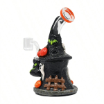 Wholesale 7-inch Halloween Themed Silicone Bong with Ghost and Pumpkin Accents