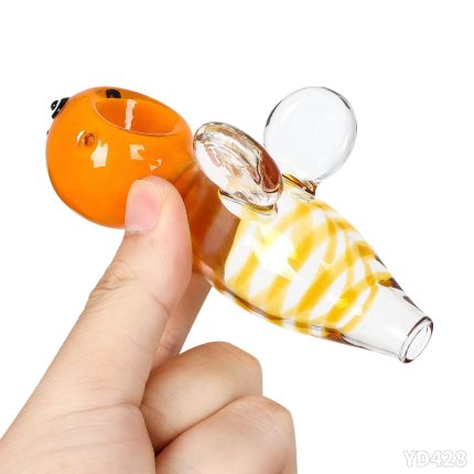 Bee-Shaped Spoon Glass Pip