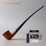 Handmade Briar Churchwarden Tobacco Pipe
