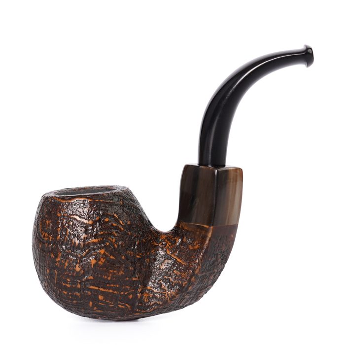 Pipa clásica curvada estilo Sherlock Holmes