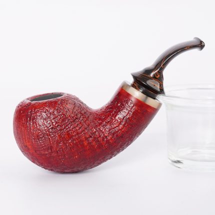 Handcrafted Sandblasted Large Bowl Pipe