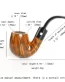 Handmade Briar Hungarian Big Curved Pipe