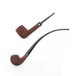 Hand-Carved 9.8-Inch Briar Churchwarden Pipe