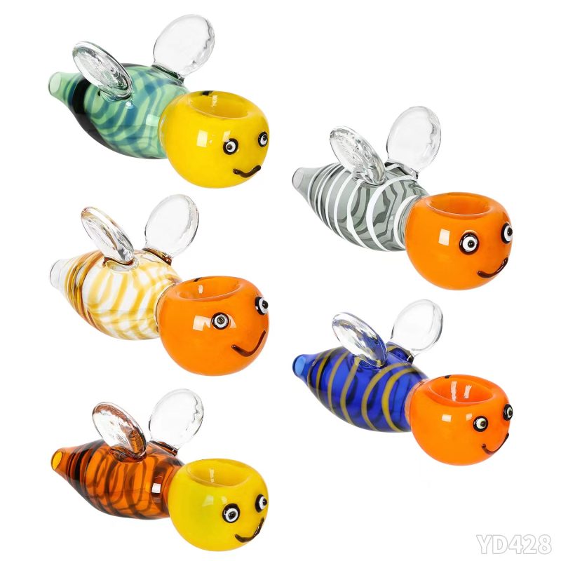 Bee-Shaped Spoon Glass Pip