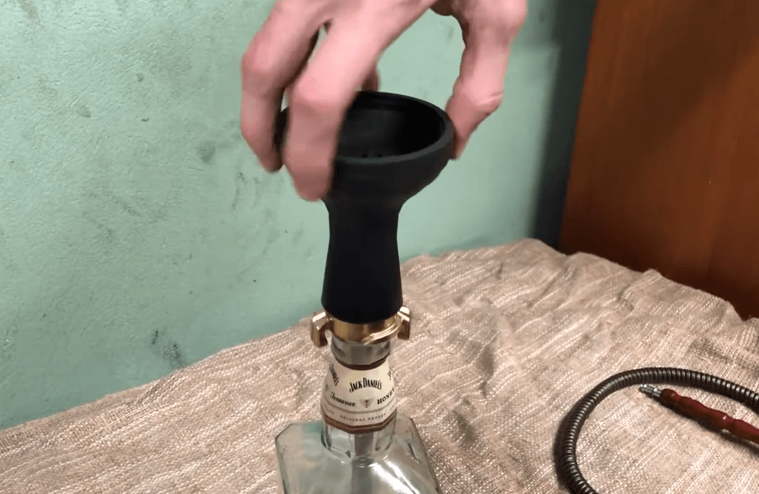 Making a Hookah Out of a Glass Wine Bottle