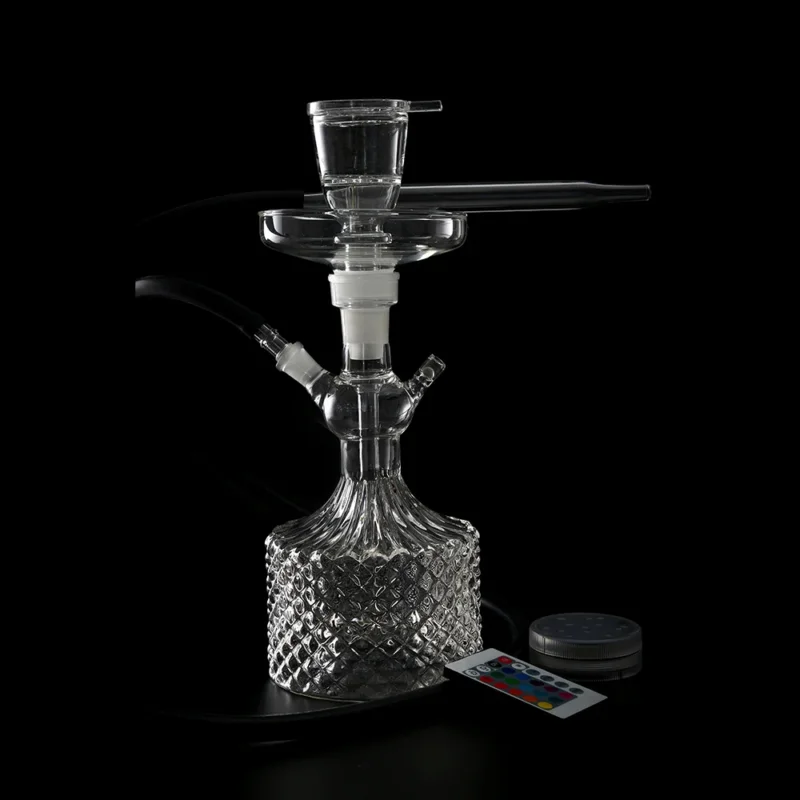 Wholesale Art Glass Shisha Hookah with Led light - Global Hookah