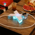 Bulk Portable X Style Hookah Shisha Set with LED Lights
