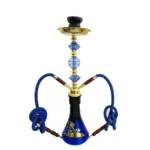 Personalized Blue Dual-Hose Hookahs