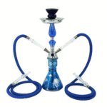Premium Double-Pipe Blue Hookah Wholesale