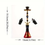 Medium Acrylic Hollow Gold Aluminum Sphere Hookah Wholesale