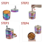 Bud buster grinder With Drawer Hand Cranked Wholesale