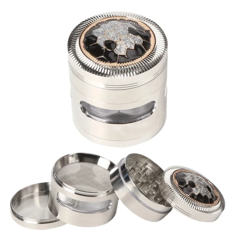 Zinc Alloy 4 Piece Marijuana Grinder