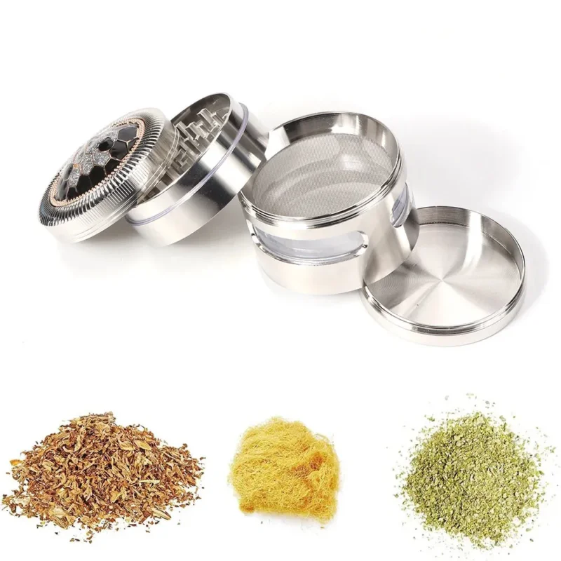Zinc Alloy 4 Piece Marijuana Grinder
