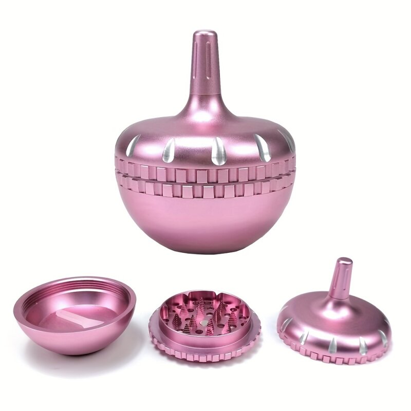 Rotary Gyro Design Zinc Alloy Hemp Grinder Wholesale