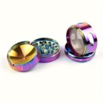 Custom Wholesale Premium Metal Tobacco Grinder with Pollen Catcher