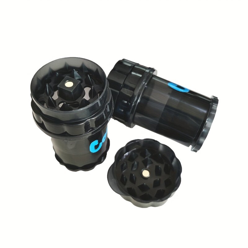 Wholesale 4-Layer Plastic Hemp Grinder with Built-In Storage