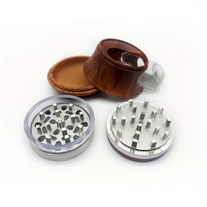 Wholesale Custom Wood Grain Herb Grinder