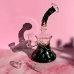 glass beaker bong with ice catcher