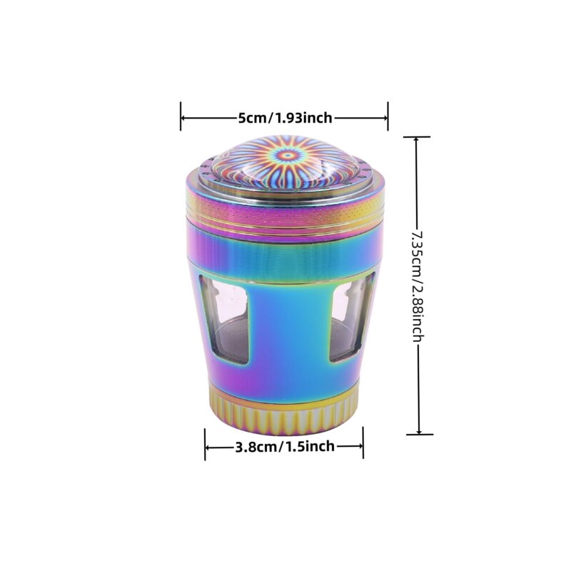 4 camadas 50MM Zinc Alloy Bud Grinder Wholesale