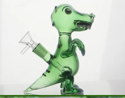 6.7 Inches Small Dinosaur Glass Dab Rigs Wholesale