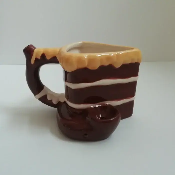 Ceramic Wake & Bake Coffee Pipe Mug Wholesale