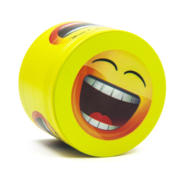 New 4-Layer Yellow Smiley Face Tobacco Grinder Wholesale