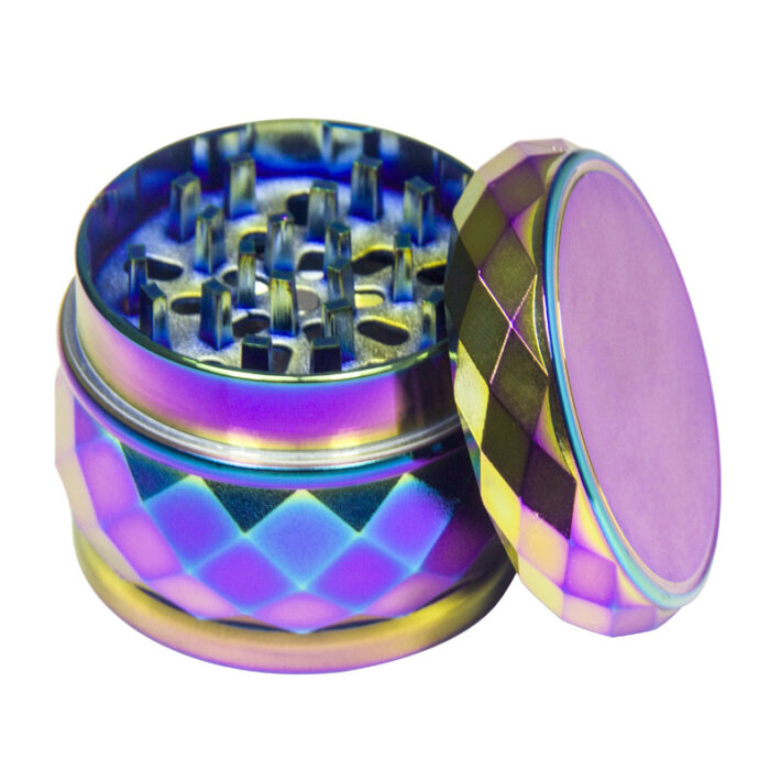 4-Layer Zinc Alloy Diamond Weed Grinder Wholesale