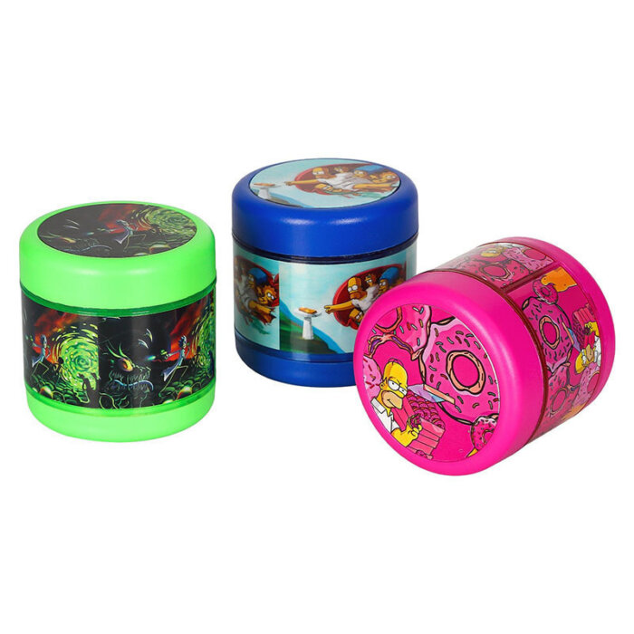 4-Layer Colorful Plastic Herb Grinder Wholesale