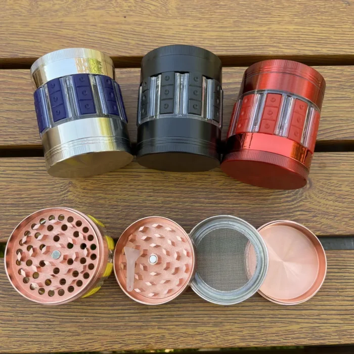 4-Layers Zinc Alloy Dry Herb Grinder Wholesale