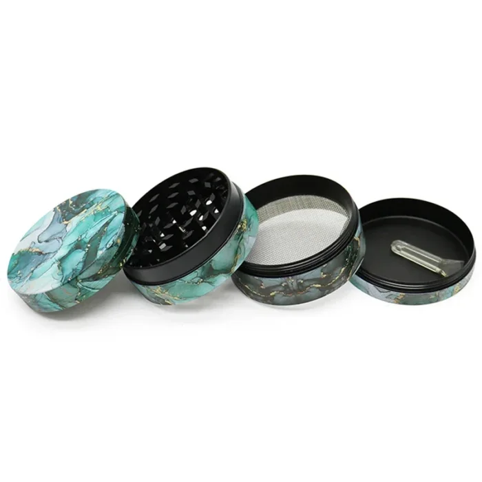 4 Layers Colorful Pattern Magnetic Weed Grinder Wholesale