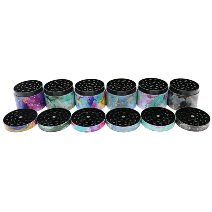 4 Layers Colorful Pattern Magnetic Weed Grinder Wholesale