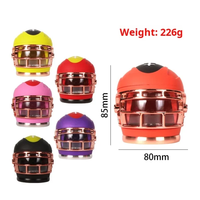 4 Piece Rugby Helmet Shaped Weed Grinder Wholesale