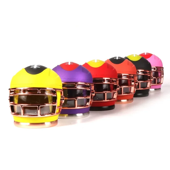 4 Piece Rugby Helmet Shaped Weed Grinder Wholesale