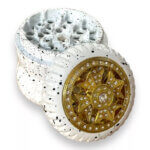 Customizable 4-Layer Aluminum Herb Grinder with Rhinestone Inlay