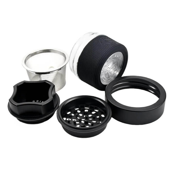 Wholesale Four-Layer Aluminum Alloy Weed Grinder With Kief Collector