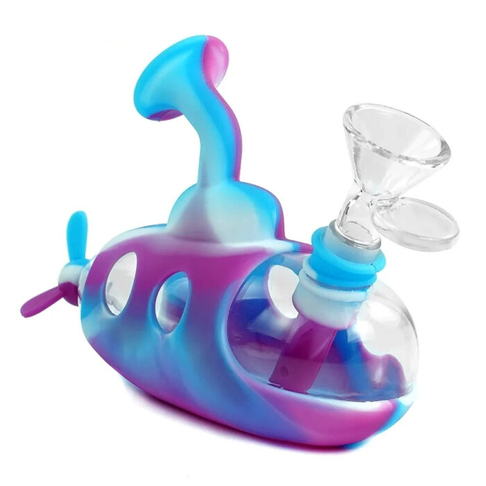 New Colorful Submarine Silicone Water Bong