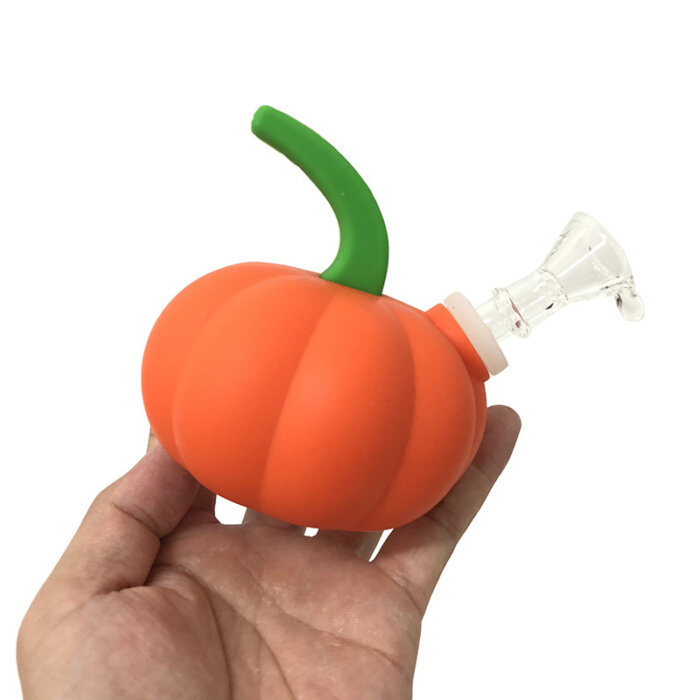 Christmas Pumpkin Mini Silicone Bong Wholesale