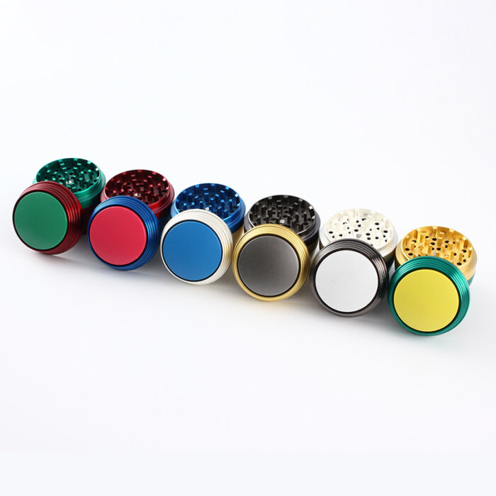 Zinc Alloy Four-Layer Rotary Cover Tobacco Grinder Wholesale